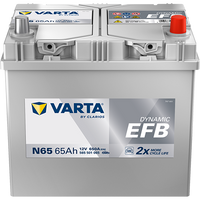 VARTA Dynamic EFB N65 autobatterien 565501065K262, N65, 12 V, 65 Ah, 650 A