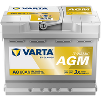 VARTA Dynamic AGM A8 Autobatterien 560901068K262, A8, 12 V, 80 Ah, 680 A