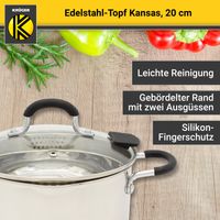Karl Krüger - Edelstahl Fleischtopf Kansas 20 cm