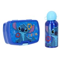 Lilo & Stitch Lunchbox Set – Brotdose mit 400 ml Trinkflasche für Kinder