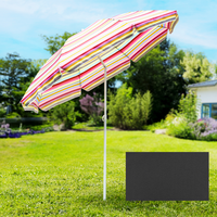 Strand-/ Sonnenschirm Ø 200 cm, Anthrazit