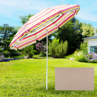 Strand-/ Sonnenschirm Ø 200 cm, Taupe