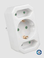 HEITECH 3-fach Steckdosenadapter – Mehrfachstecker bis 3500 W
