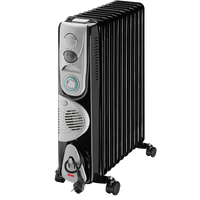 ROWI Ölradiator 2900 W, 11 Rippen mit Gebläse und Zeitschaltuhr - HOR 2900/11/4 GZ Basic