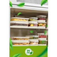 14-teiliges graues Kühlschrank-Organizer-Set, BPA-frei, Kunststoff