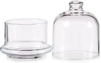 Pasabahce Glas Bonboniere – dekorative Schale mit Sockel