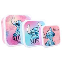 Disney Stitch Brotdose – 3-in-1 Snackbox mit stapelbaren Behältern