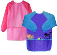 Kinder Malkittel 2er Set – Blau & Pink, Onesize