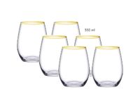 Pasabahce Golden Touch Gläser – 6er-Set Amber Longdrink 350 ml