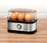 Alpina Eierkocher, 210 Watt, Silber-Schwarz