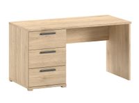 VIPACK - SAM Schreibtisch 140 x 65 cm, mit 2 Schubladen, Ausf. Eiche Melamin Dekor