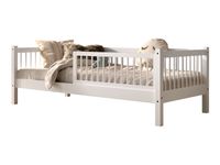 VIPACK - FAGUS weiß Kojen-Bett 90x200cm, inkl. Lattenrost, inkl. Rausfallschutz, Buche massiv