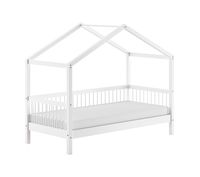 VIPACK - FAGUS weiß Hausbett 90x200cm, inkl. Lattenrost, Buche massiv