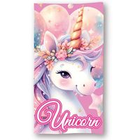 Unicorn Strandtuch 70x140 cm – Frottee Badetuch mit Premium Druck