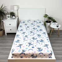 Lilo & Stitch Spannbettlaken 90x200 cm aus 100 % Baumwolle