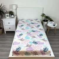 Lilo & Stitch Spannbettlaken 90x200 cm aus 100 % Baumwolle
