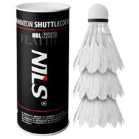 Badminton Federbälle – 3 Stück mit Entenfedern, EVA-Kopf