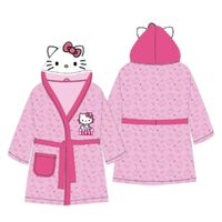 Hello Kitty Bademantel - Rosa 122/128 mit Kapuze