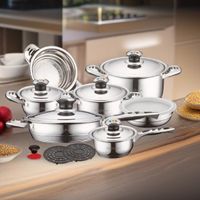 Cheffinger Kochtopf-Set 16-teilig – Edelstahl Induktion