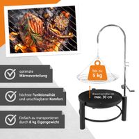 Schwenkgrill mit höhenverstellbarem Grillrost