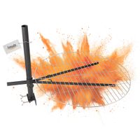Grillgitter mit Halterung für Feuerschale