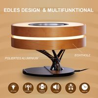 Fontastic Exclusive Multi-Funktions Lampe Icona TWS Lautsprecher, 2x5W, Induktive Ladestation, Uhr