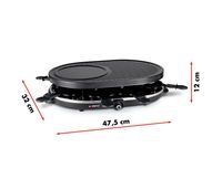 Alpina Raclettegrill, 1200 Watt, Schwarz