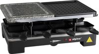 Alpina Raclettegrill, 1400 Watt, Schwarz