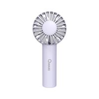Qware Tragbarer Handventilator – Mini-Fan mit Akku & USB-C, Lila