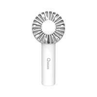 Qware Tragbarer Handventilator – Mini-Fan mit Akku & USB-C, Weiß