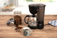 Alpina Filterkaffeemaschine, 750 Watt, 1,25 Liter, Schwarz
