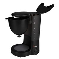 Alpina Filterkaffeemaschine, 750 Watt, 1,25 Liter, Schwarz