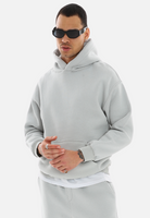 Oversized Unisex Hoodie – Premium Kapuzenpullover Painted-Grey S