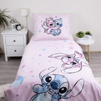 Disney Lilo & Stitch Bettwäsche-Set aus Baumwolle 140x200 + 70x90 cm