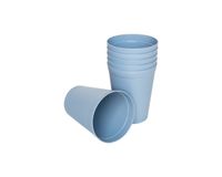 MICHELINO Becherset 6-teilig – Mehrweg, Serie Alythia/Blau