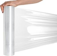 Palettenfolie Stretchfolie – 500mm × 300m -17 µm – 2,73 kg – Transparent – Handstretchfolie für Möbel & Umzug,  Palettenfolie, Handfolie, Wickelfolie,  6 Rollen