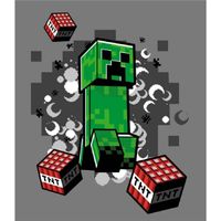 Minecraft Flanell Kuscheldecke – 130x160 cm für Kinder & Gamer