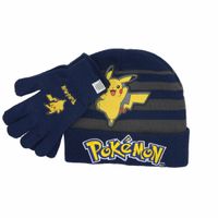 Pokémon Winter Set für Kinder – Mütze & Handschuhe