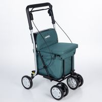 CARLETT Einkaufstrolley Einkaufswagen für Senioren, Maximale Sitzbelastung 125 kg, 36L