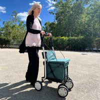 CARLETT Einkaufstrolley Einkaufswagen für Senioren, Maximale Sitzbelastung 125 kg, 36L