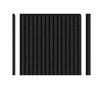 DECOHAUS – Akustikpaneel Matt-Schwarz, 3-seitig, 4 Stk à 600×600×21,5 mm – Wolkenoptik