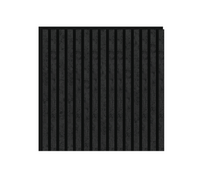 DECOHAUS – Akustikpaneel Matt-Schwarz, 3-seitig, 4 Stk à 600×600×21,5 mm – Wolkenoptik