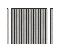 DECOHAUS – Akustikpaneel Matt Hell-Silber, 3-seitig, 4 Stk à 600×600×21,5 mm – Wolkenoptik