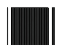 DECOHAUS – Akustikpaneel Edel-Schwarz Metall, 4 Stk à 600×600×21,5 mm – Metalloptik