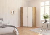 rauch Allrounder Eckschrank 2-türig, Farbe Weiß/Eiche Artisan Breite 117 cm