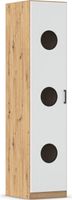rauch Allrounder Wäscheschrank 1-türig, Farbe Weiß Hochglanz/Eiche Artisan Breite 47 cm
