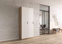 rauch Allrounder Garderobe, Mehrzweckschrank 2-türig, Farbe Weiß/Eiche Artisan Breite 91 cm