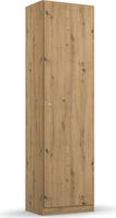 rauch Allrounder Garderobe, Mehrzweckschrank, abschließbar Farbe Weiß/Eiche Artisan Breite 47 cm