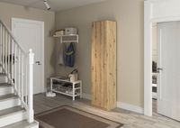 rauch Allrounder Garderobe, Mehrzweckschrank 1-türig, Farbe Eiche Artisan Breite 47 cm