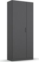 rauch Allrounder Garderobe, Mehrzweckschrank 2-türig, Farbe Grau metallic Breite 69 cm